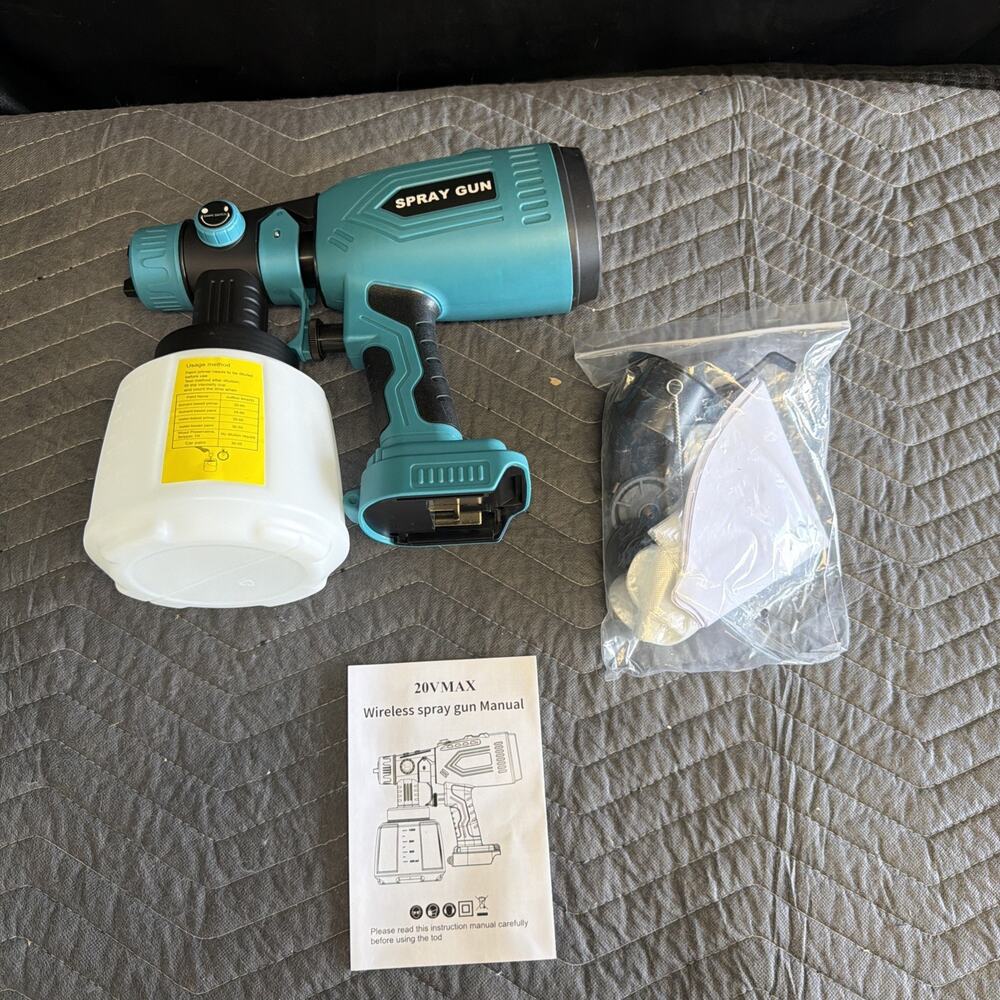 20V Cordless Paint Spray Gun WXD-SG001 Compatible Makita Battery 200W